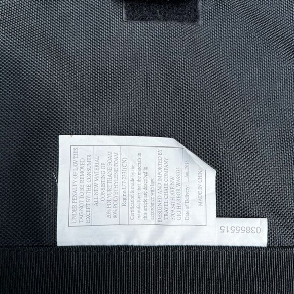 Travel Stadium Chair 1669 Bleacher Concerts Folding Carry Strap Blue Mesh Pocket - Picture 9 of 15